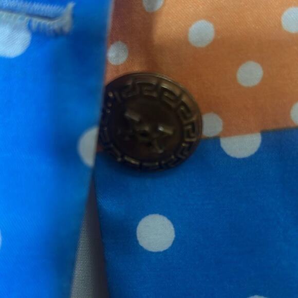 VERTIGO PARIS MULTI PRINTED POLKA DOT SHORT SLEEVES BLAZER SIZE L - Picture 4 of 4